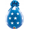 Baloane latex stuffing 18"/45 cm inscriptionate Big Stars Diamond Clear, Qualatex 18472