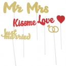 Accesorii foto party pentru nunta cu sclipici, Radar 41327