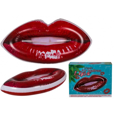 Saltea gonflabila in  forma de buze - ca. 190 x 90 cm, Radar 91/4162, 1 buc/set