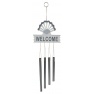 Clopotei de vant cu 4 tuburi - Welcome - H. 50 cm, Radar 830358, 2 modele