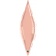 Balon Folie Figurina Taper Rose Gold - 38"/96cm, Qualatex 57848
