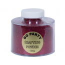 Pudra cu sclipici Rosu Pentru Baloane- 100 gr, Qualatex 82487