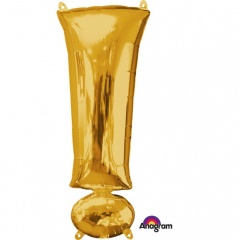 Balon Folie Mare Simbol ! Auriu - 38 x 91 cm, Amscan 35687