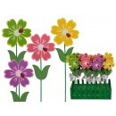 Betisoare decorative ghiveci - ca. 4 x 27 cm, Radar 13/7162, diverse culori, 4 buc/set