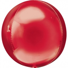 Balon folie orbz Rosu - 38 x 40 cm, Amscan 28203