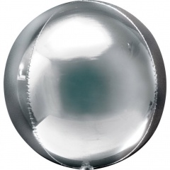 Balon folie orbz Argintiu - 38 x 40 cm, Amscan 28201