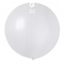 Balon Latex Jumbo 80 cm, White 29 Sidefat, Gemar GM220.29, set 5 buc