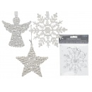 Decoratiuni pentru bradul de Craciun - ca. 10 cm, Radar 939086, set 2 buc, diverse modele