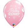 Baloane latex 11''/28 cm Baby Shower Talpi & Inimi, Qualatex 54163