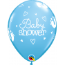 Baloane latex 11''/28 cm Baby Shower Talpi & Inimi, Qualatex 54163