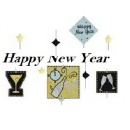 Ornament tip perdea pentru decor petrecere de revelion, Amscan 678335, 1 buc