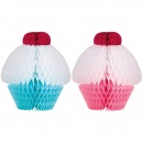 Ornamente forma briosa, 16 cm, Amscan 998449, set 2 buc