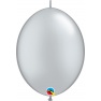 Balon Cony Silver, 6 inch (15 cm), Qualatex 90266