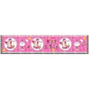 Banner decorativ Cifra 1 cu iepuras - 2.6 m, Qualatex 25017