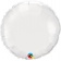 Balon Mini Folie Rotund Alb 4"/10 cm, Q22832