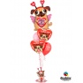 Balon Folie Figurina Pugs & Kisses - 91 cm, Qualatex 78533
