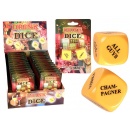 Set 2 zaruri cu mesaje, joc bautura, 2.5 cm, Radar 79/5044, 2 buc/set