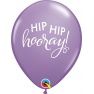 Baloane latex 11''/28 cm inscriptionate Hip Hip Hooray!, Qualatex 90993