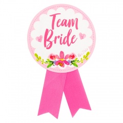 Insigna pentru domnisoare de onoare "Team Bride" - ca. 13 cm, Radar 41390