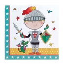 Servetele de masa pentru petrecere copii Rachel Ellen Knight, 33 cm, Qualatex 50893, Set 20 buc