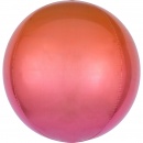 Balon folie Ombre Orbz Red & Orange - 38 x 40 cm, 39847