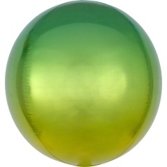 Balon folie Ombre Orbz Yellow & Green - 38 x 40 cm, 39846