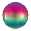 Balon folie Ombre Orbz Rainbow - 38 x 40 cm, 39850