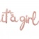 Pachet litere It's a Girl script - rose gold, 41 cm, 39163