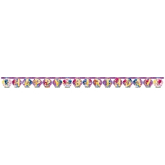 Banner decorativ pentru petrecere, Shimmer and Shine, 200 x 15 cm, 9902159, 1 buc