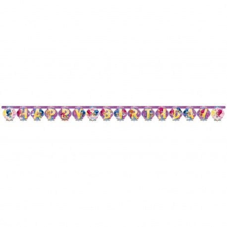 Banner decorativ pentru petrecere, Shimmer and Shine, 200 x 15 cm, 9902159, 1 buc