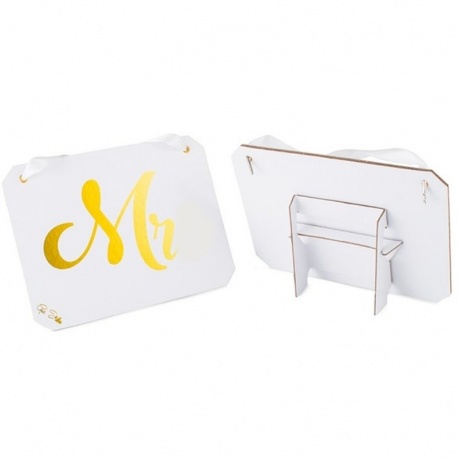 Accesorii decorative MR & MRS- 20 x 15 cm, Radar 41334, set 2 bucati