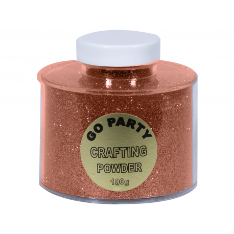 Pudra cu sclipici Rose Gold Pentru Baloane - 100 gr, Qualatex 91156