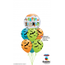 Balon Bubble 22"/56 cm Halloween Fun Font, Qualatex 89728