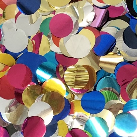 Confeti buline asortate din folie pentru party si evenimente, Radar SPC.F.BULINE