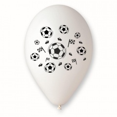 Latex Balloons Printed with "Footbal" - 10"/26cm, Radar GI90.FOTBAL