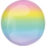 Balon folie Orbz Ombre Pastel- 38 x 40 cm, Amscan 40554