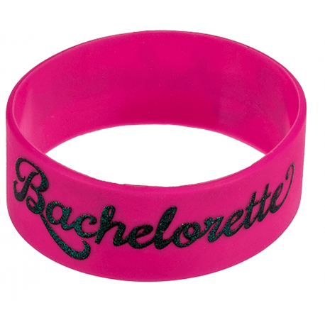 Bratara silicon cu glitter Bachelorette -10 x 2.6 cm, Radar 190138