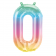 Balon Folie Cifra 0-9 Jelly Ombre Multicolor, 41 cm / 16", Qualatex, 1 buc