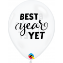 Baloane Latex 11''/28 cm- Best Year Yet, Qualatex 97329, set 25 buc