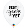 Baloane Latex 11''/28 cm- Best Year Yet, Qualatex 97329, set 25 buc