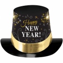 Joben Happy New Year negru cu auriu si argintiu, Amscan 25801
