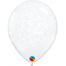 Baloane Latex 11''/28 cm - Filigree & Hearts-A-Round, Qualatex 22396