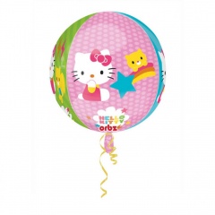 Balon Folie Sfera Orbz Hello Kitty - 43 x 45 cm, Amscan 28393
