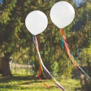 Panglici satinate multicolore pentru baloane - 1 m, Radar 50276, set 6 buc