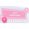 Banner roz pentru petrecere cu personalizare - 120 x 45 cm, Radar 997294