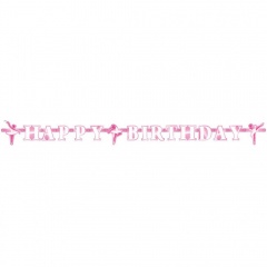Banner balerina pentru petrecere - 180 x 15 cm, Radar 998305