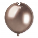 Balon Latex Jumbo Shiny Rose Gold- 48 cm, Gemar GB150.91, set 5 buc