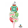 Balon Folie Figurina Ornament Craciun - 89 cm, Qualatex 52940