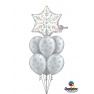 Balon Folie Figurina Fulg de Nea Holografic - 89 cm, Qualatex 55327