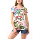 Tricou bumbac multicolor - jungle print, diverse marimi, Radar 025